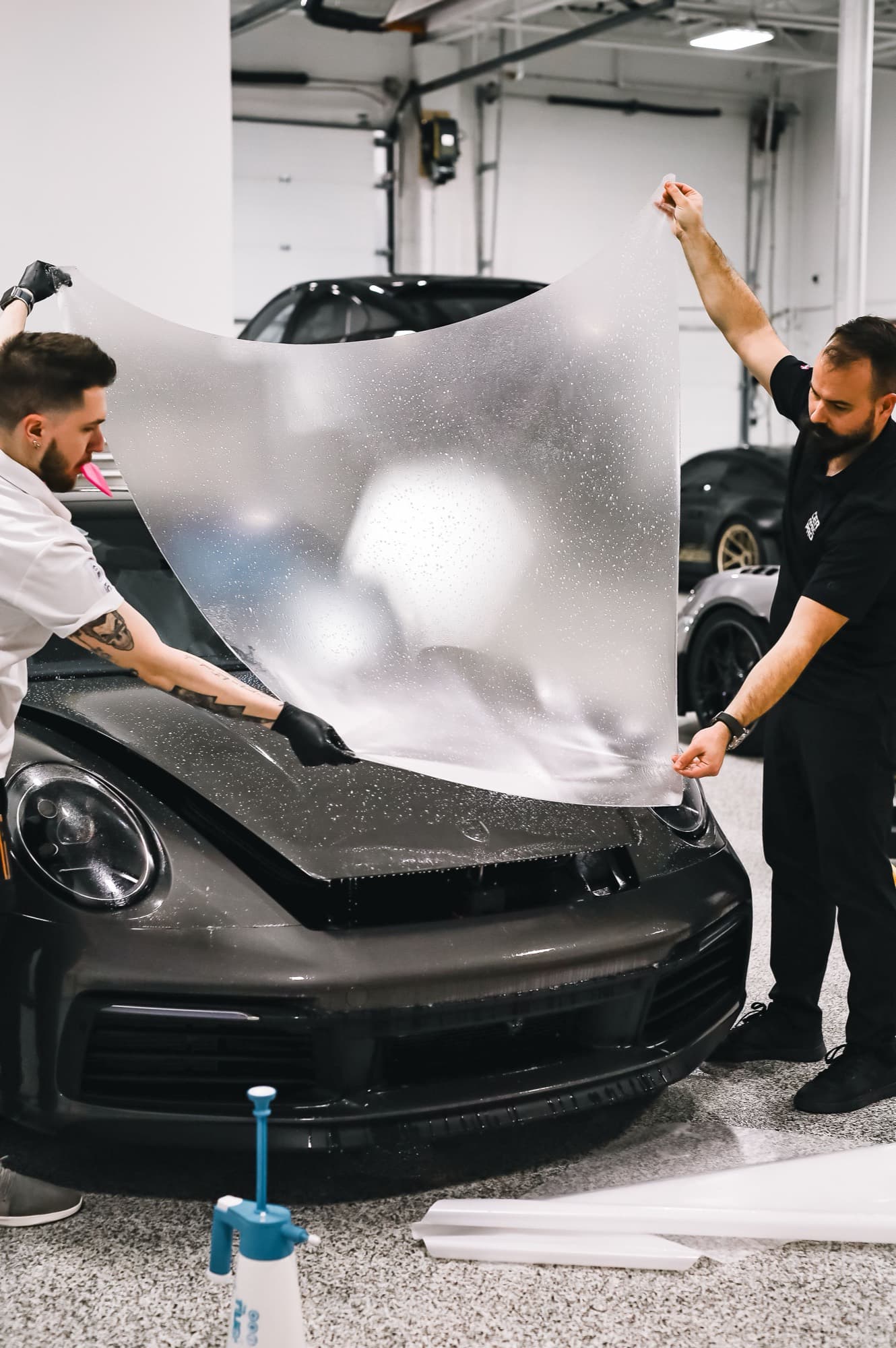 Paint protection film installation 1
