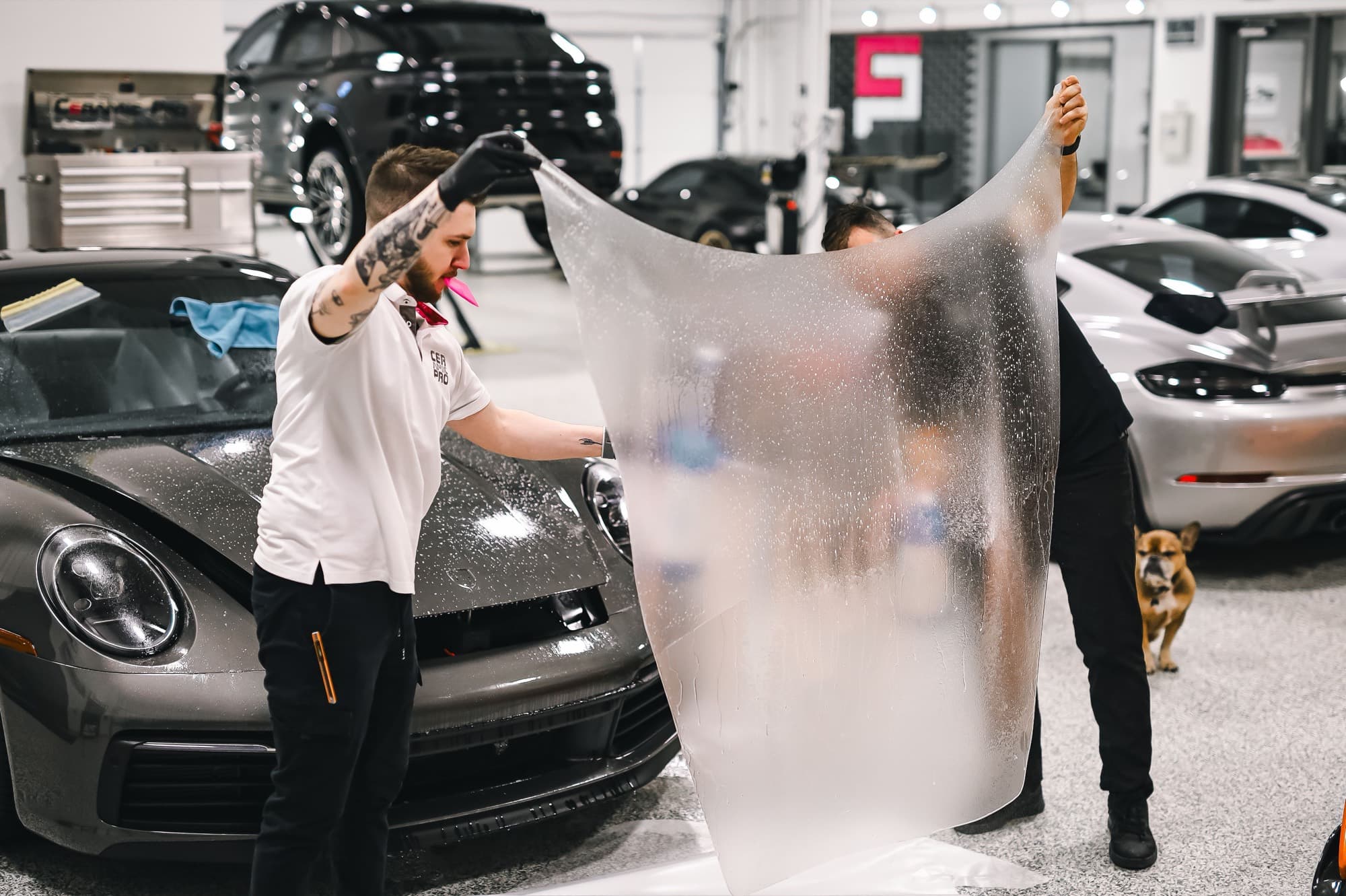 Paint protection film installation 2
